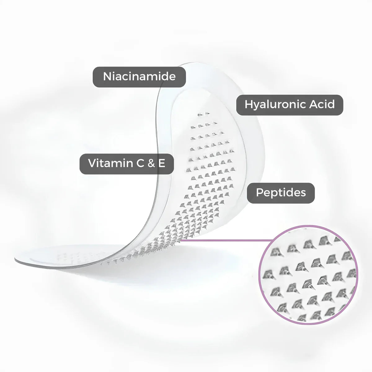 6 Patchs Microneedling Anti-âge